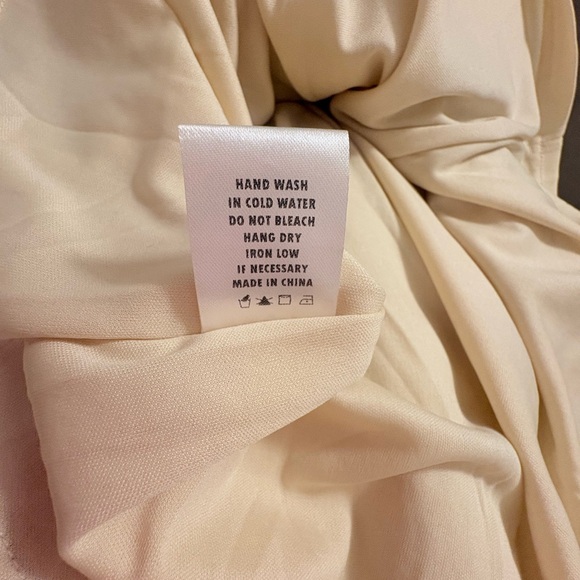 Klesis Cream Gold Brocade Fit & Flare Dress Size M New With Tag